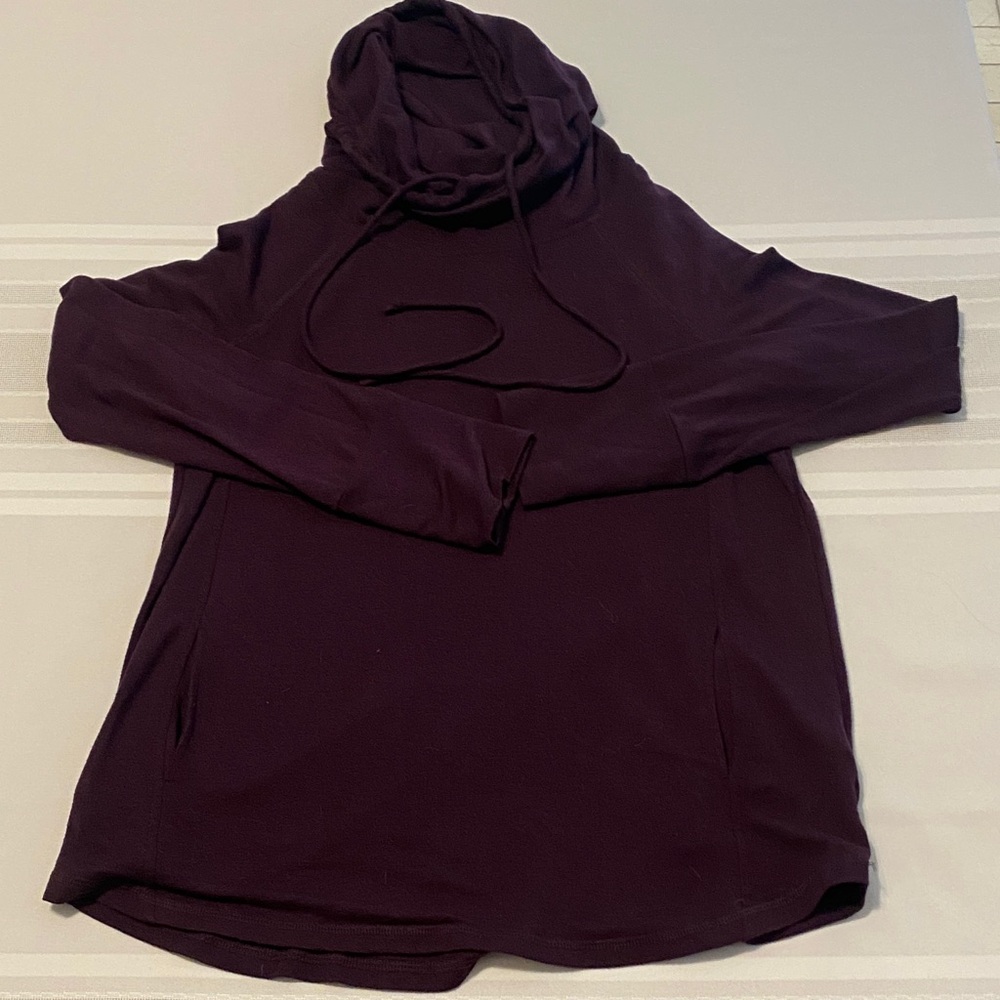 Staccato Women’s Dark Purple Cowl Neck Top